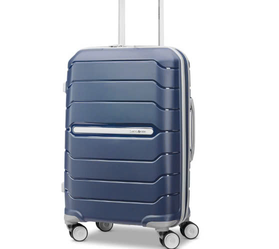 Vali Samsonite Freeform siêu bền size 20 màu xanh đậm (xanh navy) nội địa Đức
