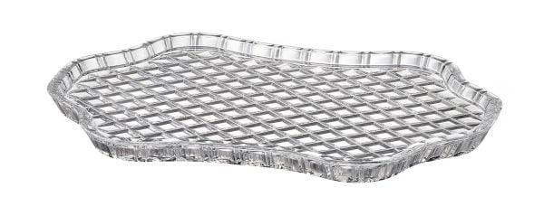 Đĩa pha lê Bohemia Diamond Cut 30.5cm