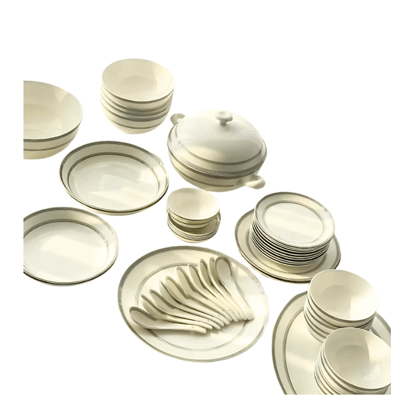 Set bát sứ Imperial London 50 món bạch kim viền bạc