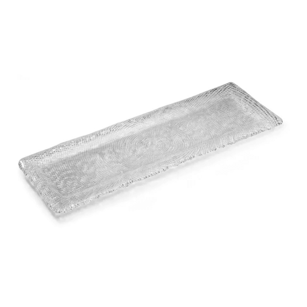 Đĩa chữ nhật Diamante trắng 43x13cm IVV 6901.1