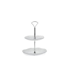 Đĩa bánh 2 tầng Diamante 24.5cm IVV