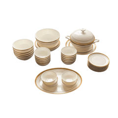 Set bát sứ Imperial 40 món hoa văn viền vàng hoàng gia anh (không thìa)