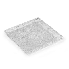 Đĩa vuông Diamante trắng 23.5cm IVV 6897.1