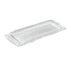 Đĩa chữ nhật All in one trắng 45x22cm IVV