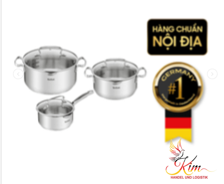 Bộ nồi inox TEFAL Duetto Plus set 3 món G719S674