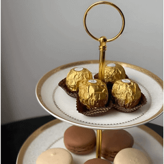 Đĩa 3 tầng bộ trà cà phê hoàng gia anh Imperial London size to