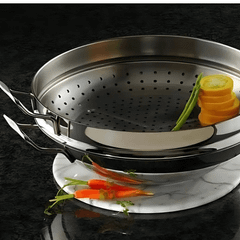 Chảo sâu lòng Fissler Nanjing 36cm kèm xửng hấp
