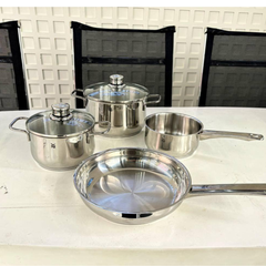 Bộ nồi WMF Diadem Plus 4 món kèm quánh và chảo thép WMF 24cm