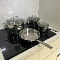 Bộ nồi WMF Astoria 4 món kèm quánh và chảo thép WMF 24cm