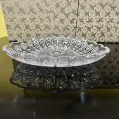Đĩa pha lê Bohemia M57 tam giác đường kính 30cm