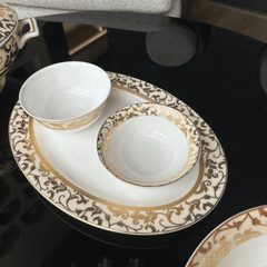 Bộ đồ ăn hoa dây kem KV 41 món SPEDONA