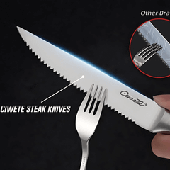 Bộ dao cắt steak 8 món cao cấp Ciwete