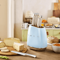 Bộ dao SMEG KBSF01PB màu xanh dương