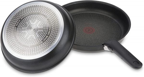 Set 2 chảo chống dính Tefal 22 + 26 cm màu đen cán rời L65091