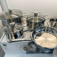 Bộ nồi WMF Diadem Plus 4 món kèm chảo thép WMF 24cm