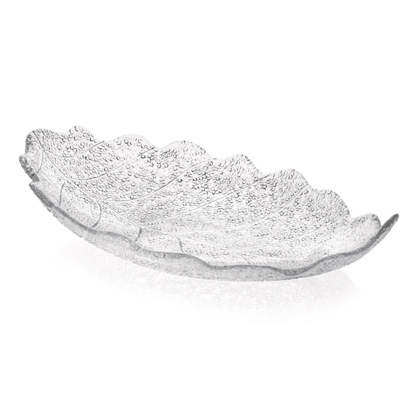 Đĩa Centrepiece Madagascar trắng 42x28cm IVV