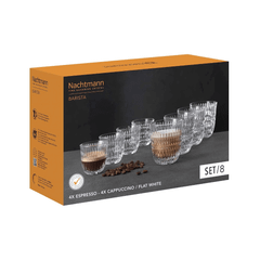 Bộ 8 cốc pha lê Nachtmann Ethno Barista 90ml và 234ml 105601