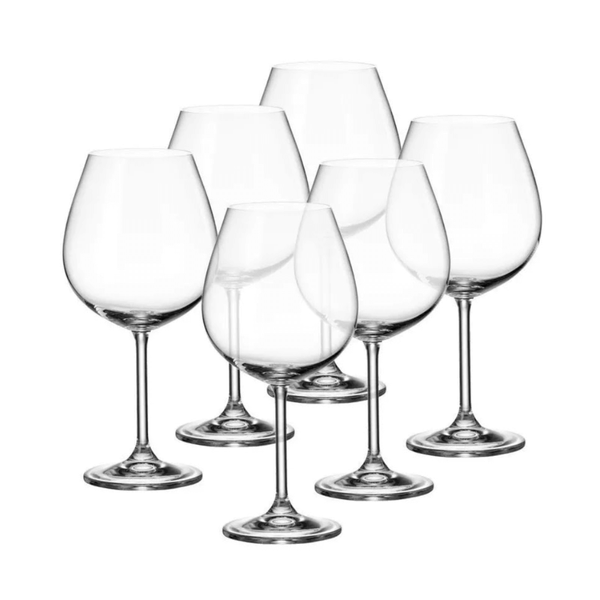 Set 6 ly vang đỏ Macassar 350ml