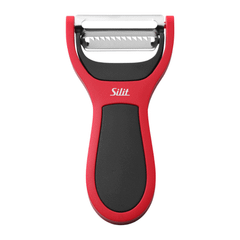 Nạo củ quả SILIT 2in1 màu đỏ đen