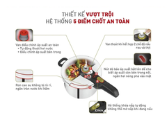 Nồi áp suất TEFAL Secure 5 Neo 6 lit núm vặn đỏ