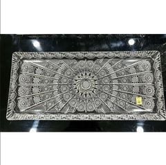 Khay pha lê mài chữ nhật BOHEMIA 40 x 17cm