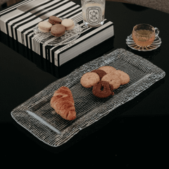 Đĩa chữ nhật All in one trắng 45x22cm IVV