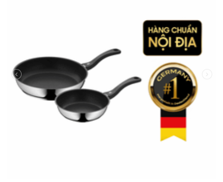 Set 2 chảo chống dính WMF Devil 20 + 28cm cán nhựa