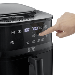 Nồi chiên không dầu kèm hấp hơi nước CASO Airfry & Steam 700 màu đen