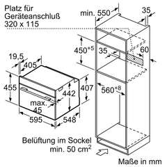 Lò nướng kèm vi sóng BOSCH CMG633BB1 serie 8