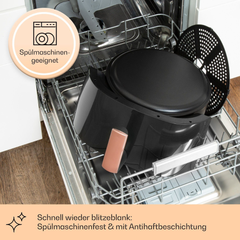 Nồi chiên hơi nước Air Bloom KLARSTEIN 7.5L màu đen