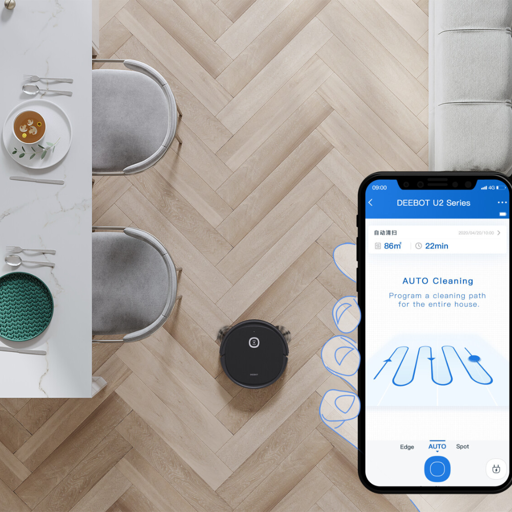 Robot hút bụi lau nhà Ecovacs Deebot U2 Pro