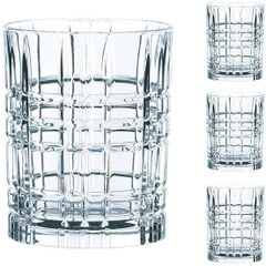 Set 4 cốc whisky thấp Nachtmann Square 101050 345ml