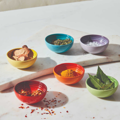 Set 6 bát chấm cầu vồng LeCreuset