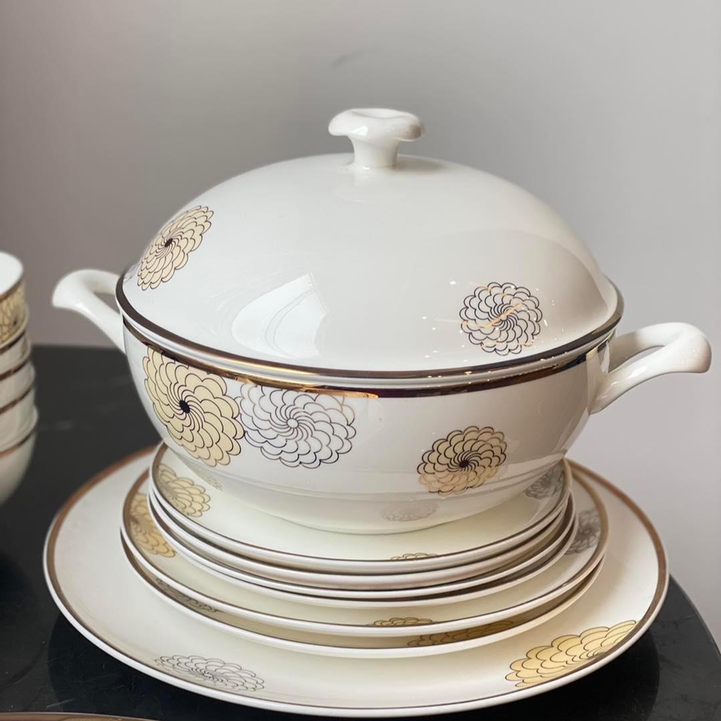 Set bát sứ Imperial 50 món hoa đồng tiền