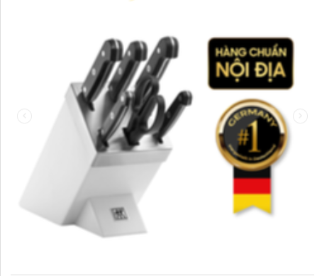 Bộ dao tự mài ZWILLING Gourmet 7 món made in Germany màu trắng