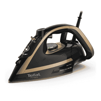 Bàn Là Hơi Nước Tefal FV8064 Puregliss 3000W made in France màu vàng đen