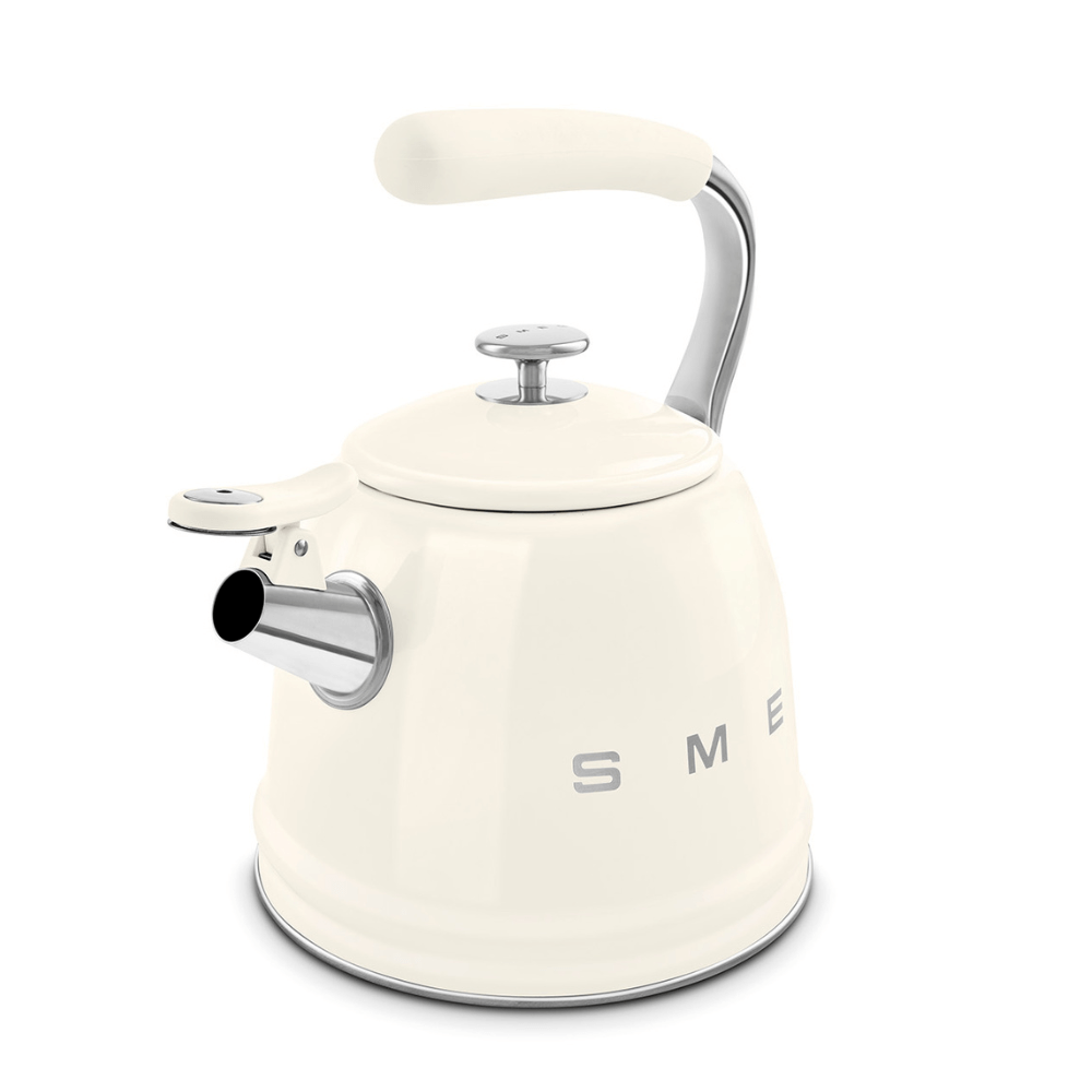 Ấm đun từ thổi sáo SMEG CKLW2001CR màu kem