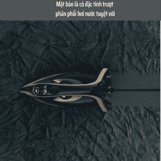 Bàn Là Hơi Nước Tefal FV8064 Puregliss 3000W made in France màu vàng đen