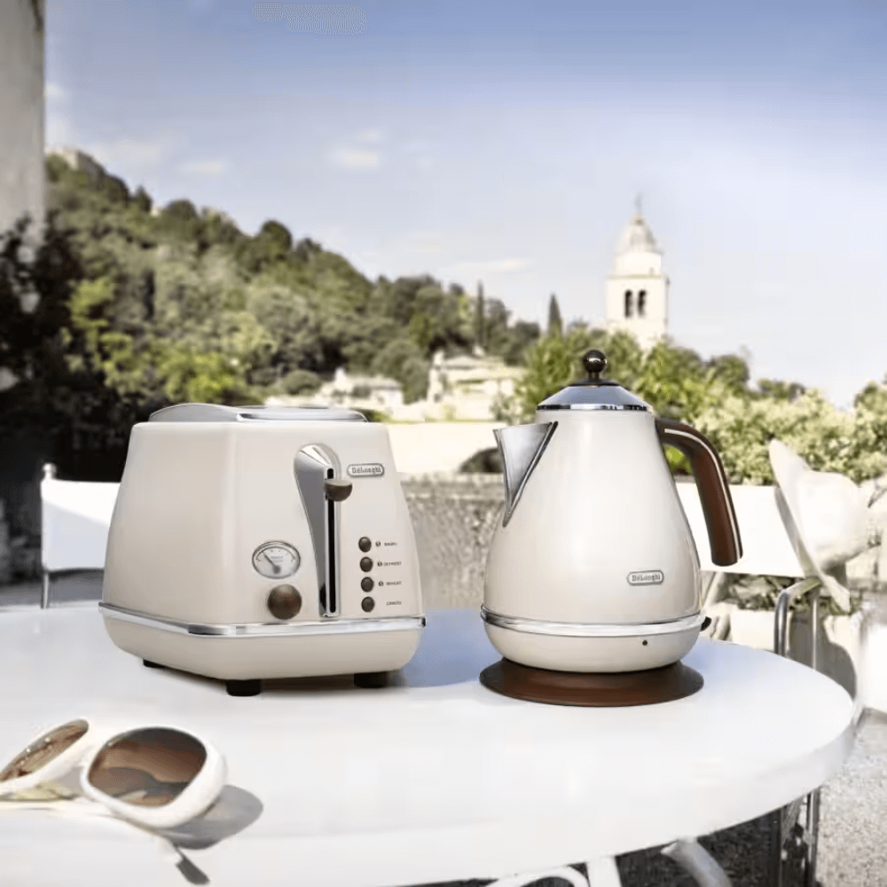 Ấm siêu tốc De'Longhi Icona Vintage 1,7L màu be