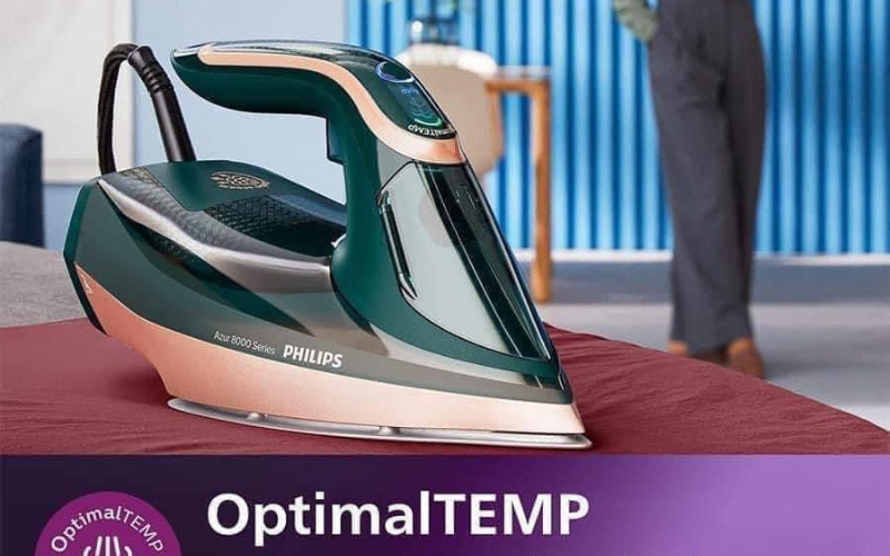 Bàn là Philips Azur 8000 DST8030/70 3000W màu xanh gold nội địa Đức