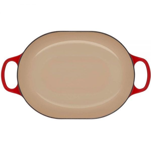 Chảo gang chữ nhật LeCreuset Bratreine 37x29cm Kirsche màu đỏ