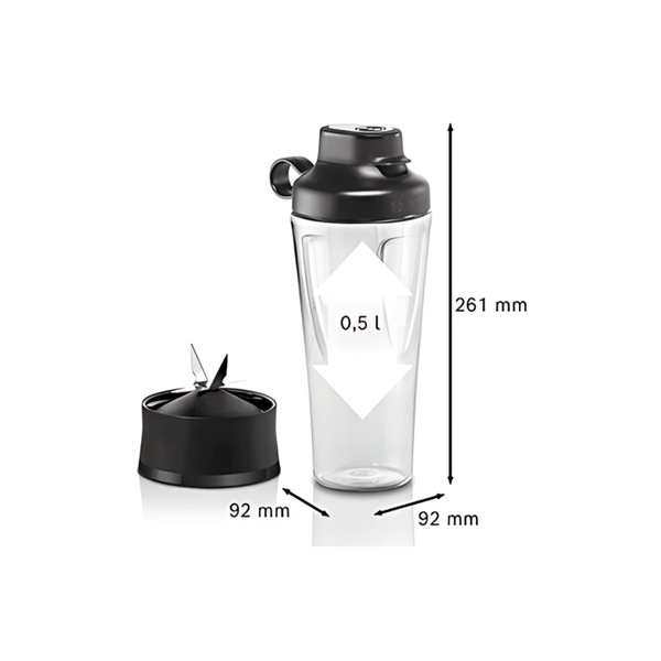 Bình thay thế và lưỡi dao có đế cho máy xay sinh tố BOSCH VitaPower Serie 4, Serie 2 & OptiMUM Serie 8