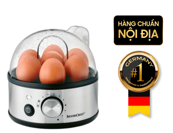 Máy luộc trứng Silvercrest SEKE 450 A1 màu bạc