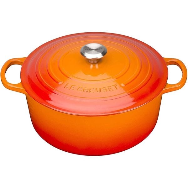 Nồi gang Le Creuset 26cm màu cam orange