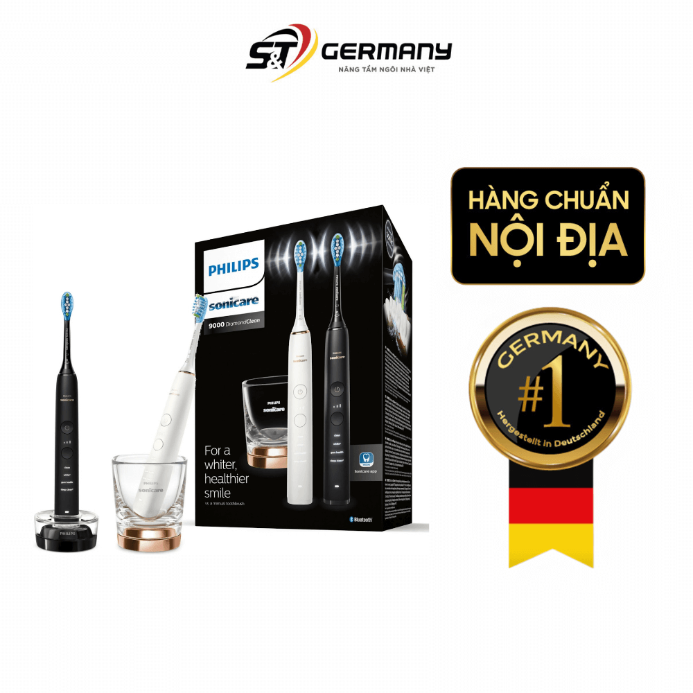 Set 2 bàn chải điện Philips Sonicare DiamondClean 9000 HX9914/57
