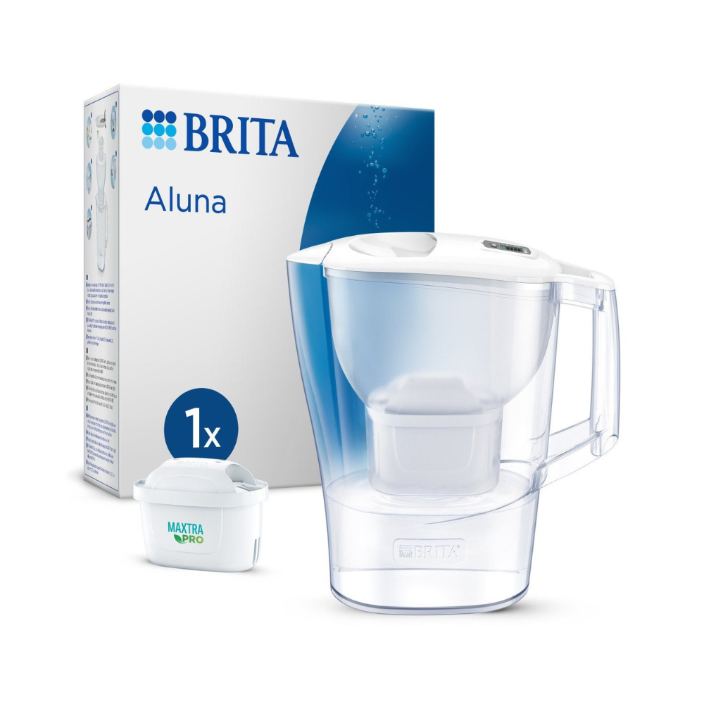 Bình lọc nước BRITA Aluna MX Pro white 2,4L kèm lõi lọc model 2024