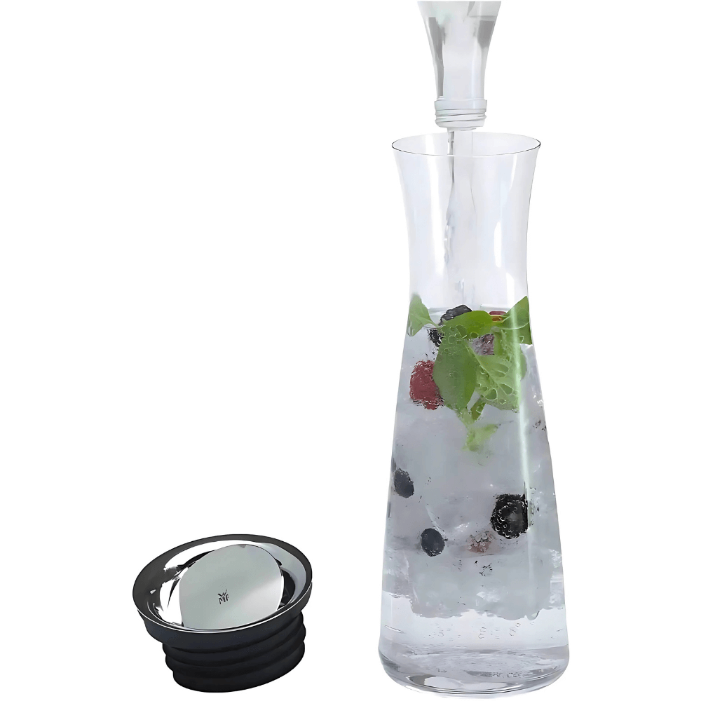 Bình nước thủy tinh WMF Basic 1L nắp đen