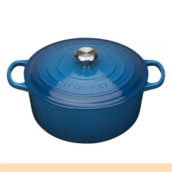 Nồi gang oval Le Creuset 29cm màu xanh marseille blue