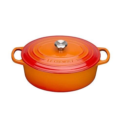 Nồi gang oval Le Creuset 31cm màu cam orange