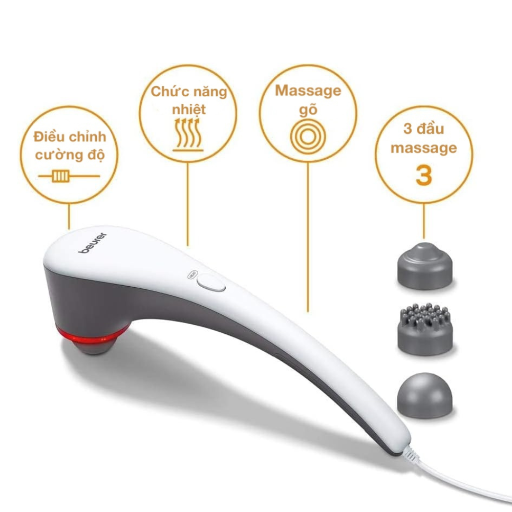 Máy massage cầm tay có đèn hồng ngoại BEURER MG55